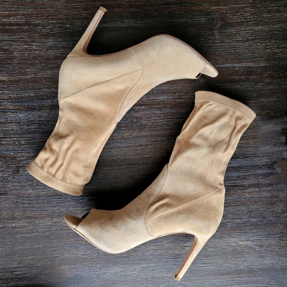 Jean-Michel Cazabat Peep-toe Sock Booties Heels 7.5 - Picture 9 of 9